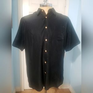 Men's Black Havana Style Shirt - XL